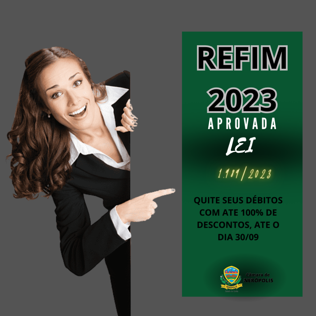 NÃO PERCA A OPORTUNIDADE – REFIS 2023