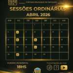 Calendário das Sessões Ordinárias – Abril de 2026