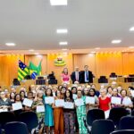 Mulheres da Melhor Idade do Grupo Conviver recebem homenagem em Sessão Solene na Câmara de Nerópolis